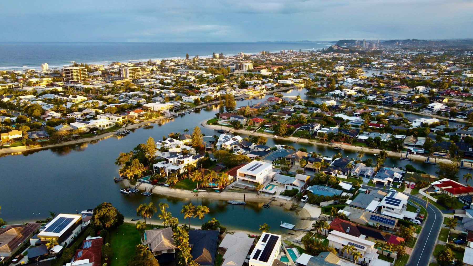 Gold Coast suburb aerial